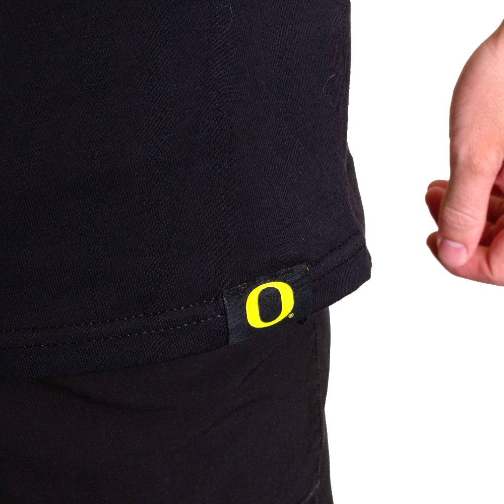 Classic Oregon O, Nike, Black, Crew Neck, Cotton, Men, Tonal, T-Shirt, 798799